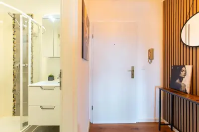 Ein Badezimmer in der Unterkunft Ferienwohnung Schlummerdüne Haffkrug