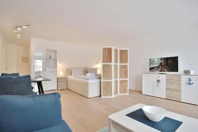 TV/Unterhaltungsangebot in der Unterkunft Modernes Strandhus Ostseeglück Appartement 303