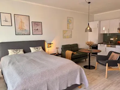 Küche/Küchenzeile in der Unterkunft Kajüte 15 - Ferienwohnung in Scharbeutz Ostsee - vordere Strandlage
