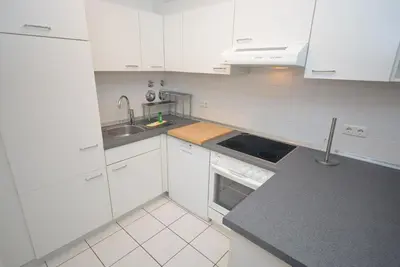 Küche/Küchenzeile in der Unterkunft Modernes Wohlfühl-Appartement hochwertig & gepflegt