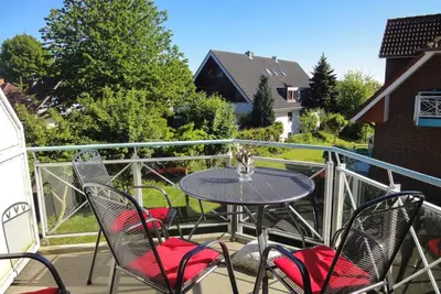 Das Gebäude in dem sich die Ferienwohnung befindet