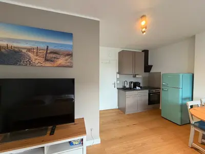 Küche/Küchenzeile in der Unterkunft Beachfront Studio - 1 Strandreihe
