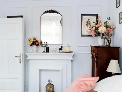 Ein Bett oder Betten in einem Zimmer der Unterkunft Altstadt Geverdes 1