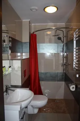 Ein Badezimmer in der Unterkunft Der Gutschmecker Bad Segeberg