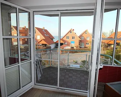 Ein Balkon oder eine Terrasse in der Unterkunft Apartmentvermittlung Mehr als Meer - Objekt 60