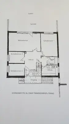 Grundriss der Unterkunft FeWo Machedanz zentrumsnah & ruhig Timmendorfer Strand