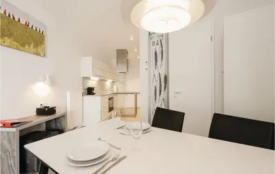 Küche/Küchenzeile in der Unterkunft Priwallpromenade 2, Whg 2