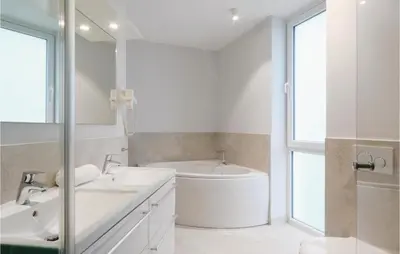 Ein Badezimmer in der Unterkunft Priwallpromenade 2, Whg 6