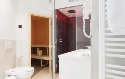 Ein Badezimmer in der Unterkunft Priwallpromenade 2, Whg 6