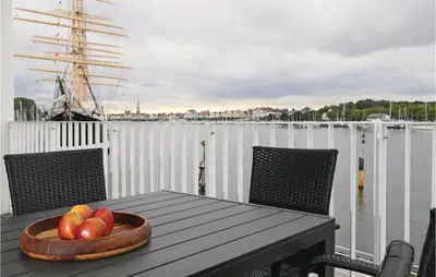 Ein Balkon oder eine Terrasse in der Unterkunft Priwallpromenade 2, Whg 7
