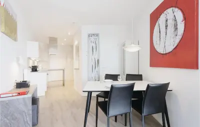 Küche/Küchenzeile in der Unterkunft Priwallpromenade 2, Whg 8