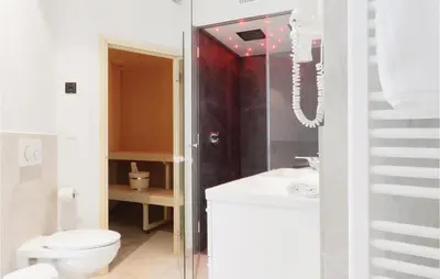 Ein Badezimmer in der Unterkunft Priwallpromenade 3, Whg 3