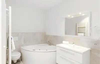 Ein Badezimmer in der Unterkunft Priwallpromenade 3, Whg 8