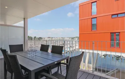 Ein Balkon oder eine Terrasse in der Unterkunft Priwallpromenade 23, Whg 9