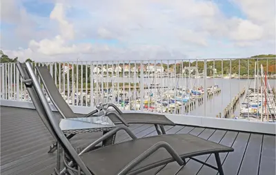 Ein Balkon oder eine Terrasse in der Unterkunft Priwallpromenade 23, Whg 10