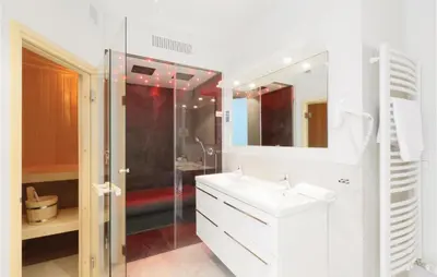 Ein Badezimmer in der Unterkunft Priwallpromenade 29, Whg 14