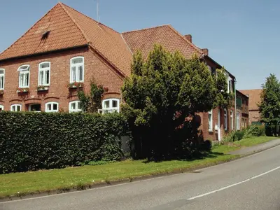Das Gebäude in dem sich die Ferienwohnung befindet