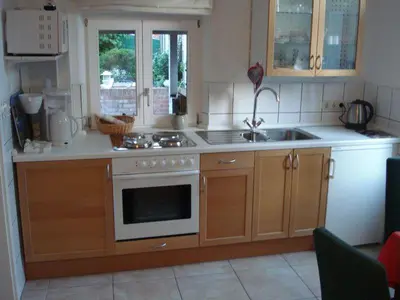 Küche/Küchenzeile in der Unterkunft Ferienwohnung Ulinde