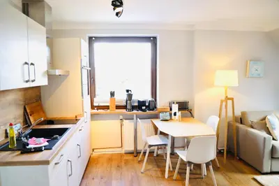 Küche/Küchenzeile in der Unterkunft Apartments Meerzeit C