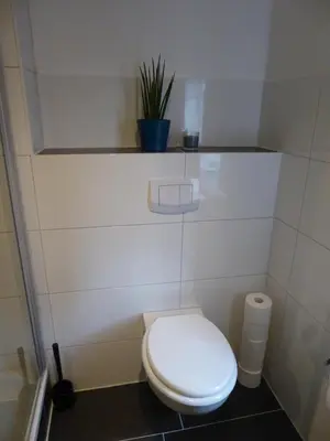 Ein Badezimmer in der Unterkunft Ostseeferienwohnung Storchennest