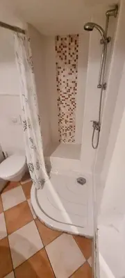 Ein Badezimmer in der Unterkunft Ferienhaus Wiethüchter