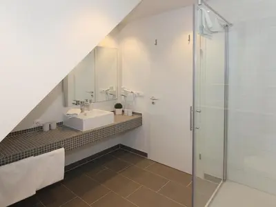 Ein Badezimmer in der Unterkunft Ferienwohnung Koje 44