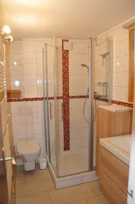 Ein Badezimmer in der Unterkunft Haus Tesch