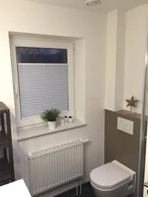 Ein Badezimmer in der Unterkunft Ferienwohnung mit Seeblick