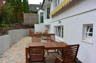 Das Gebäude in dem sich die Ferienwohnung befindet