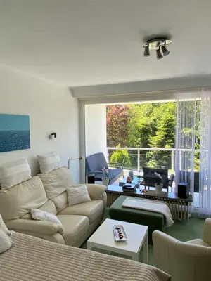 Ein Sitzbereich in der Unterkunft Apartment Sonne