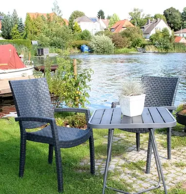 Blick auf einen Fluss in der Nähe der Ferienwohnung