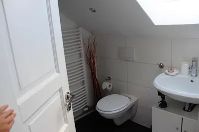 Ein Badezimmer in der Unterkunft Apartment am Stadtsee