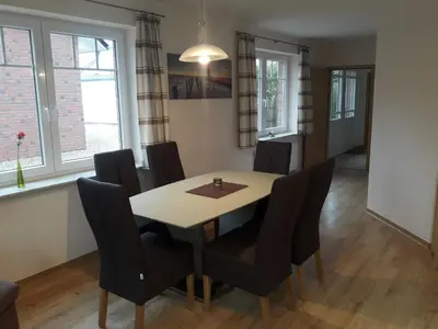 Ein Sitzbereich in der Unterkunft Ferienhaus Berger