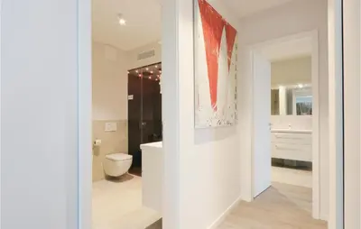 Ein Badezimmer in der Unterkunft Priwallpromenade 1, Whg 3