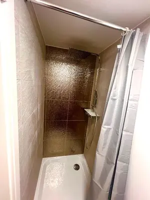 Ein Badezimmer in der Unterkunft Ostseehaus Dreesen Souterrain