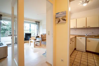 Küche/Küchenzeile in der Unterkunft (DKK1e) Ferienwohnung Seepferdchen