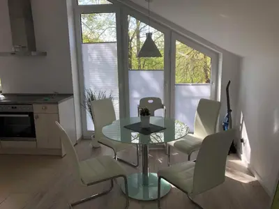 Küche/Küchenzeile in der Unterkunft Ferienwohnung Völker