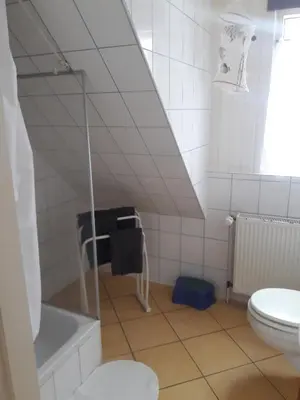 Ein Badezimmer in der Unterkunft Landhaus-Marwede App 1