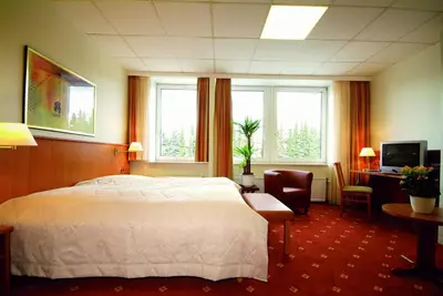 TV/Unterhaltungsangebot in der Unterkunft Traveller Hotel