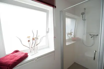 Ein Badezimmer in der Unterkunft Refugium Lübeck