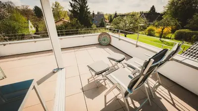 Ein Balkon oder eine Terrasse in der Unterkunft Apartment Flair in Uni Nähe