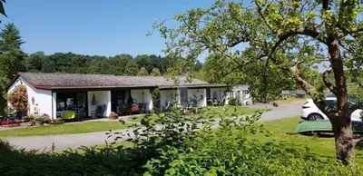Ein Garten an der Unterkunft Fischereihof Liebe