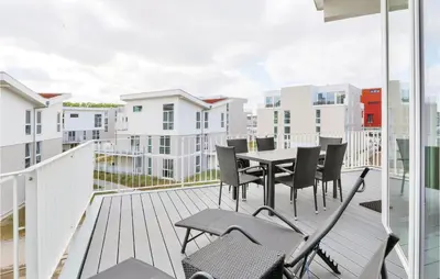 Ein Balkon oder eine Terrasse in der Unterkunft Dünenvilla 12, Whg 10