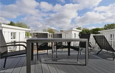 Ein Balkon oder eine Terrasse in der Unterkunft Dünenvilla 15, Whg 9