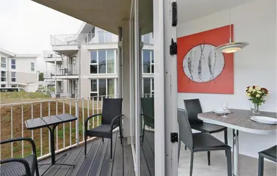 Ein Balkon oder eine Terrasse in der Unterkunft Dünenvilla 20, Whg 6