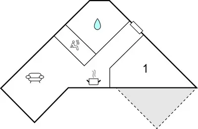 Grundriss der Unterkunft Dünenvilla 22, Whg 1