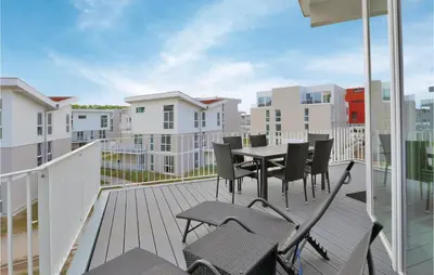 Ein Balkon oder eine Terrasse in der Unterkunft Dünenvilla 22, Whg 10