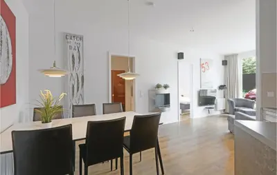 Ein Sitzbereich in der Unterkunft Highend Travemünde - Whg 07