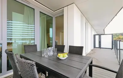 Ein Sitzbereich in der Unterkunft Highend Travemünde - Whg 105