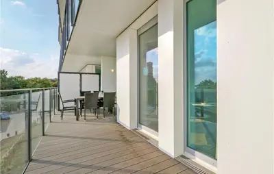 Ein Balkon oder eine Terrasse in der Unterkunft Highend Travemünde - Whg 106